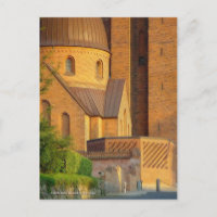 Dôme de Roskilde, carte postale du Danemark