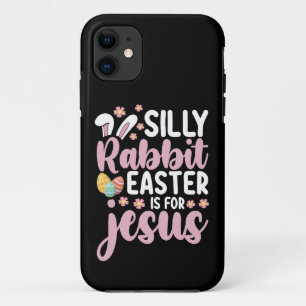 Dome Domme Konijn Pasen Is Voor Jezus Christen iPhone 11 Hoesje