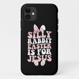 Dome Dwaze Konijn Pasen Is Voor Jezus Pasen Is Vet iPhone 11 Hoesje