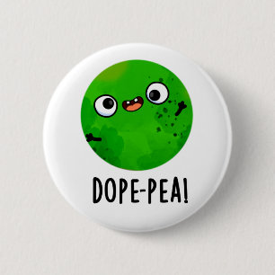 Dome-erwt Grappige Domme Erwt Woordgrap Ronde Button 5,7 Cm