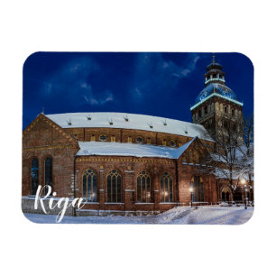 Dome kathedraal op het Dome-plein in Riga, Letland Magneet