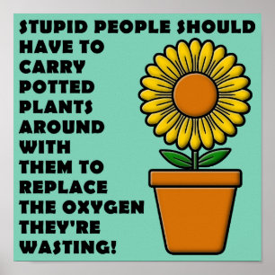 Dome mensen planten poster