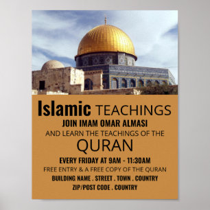 Dome of the Rock, Islamic Teaching Adverteren Poster