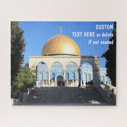 Dome of the Rock, Jerusalem, aangepaste berichtopt Legpuzzel (Horizontaal)