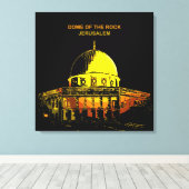 Dome of the Rock, Jerusalem Canvas Afdruk (Insitu (Houten vloer))