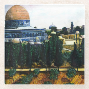 Dome of the Rock, Jerusalem Glazen Onderzetter