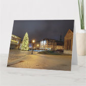 Dome Square met kerstboom in Riga Kaart (Achterkant)