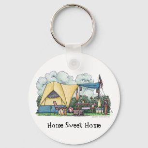 Dome Tent Camper Camping Sleutelhangers HSH