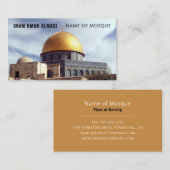 Dome van de Rock, Islamitisch, religieus Visitekaartje (Voorkant / Achterkant)
