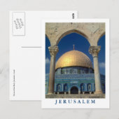 "Dome van de rots, Jeruzalem"-briefkaart Briefkaart (Voorkant / Achterkant)