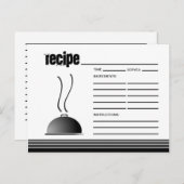 Domed Serving Platter-kaart Briefkaart (Voorkant / Achterkant)