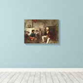 Domenico Induno - de jager het Il cacciatore Canvas Afdruk (Insitu (Houten vloer))