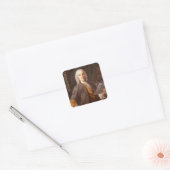 Domenico Scarlatti Vierkante Sticker (Envelop)