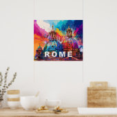 Dômes de la cathédrale de Rome - Impression d'art (Cuisine)