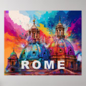 Dômes de la cathédrale de Rome - Impression d'art (Devant)