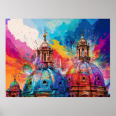 Dômes de la cathédrale de Rome - Impression d'art  (Devant)