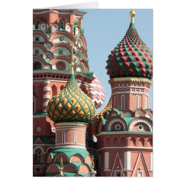 Domes van de kathedraal van St. Basil (Voorkant)