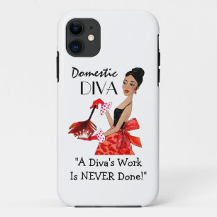 "Domestic Diva" (Afrikaans-Amerikaanse diva) iPhone 11 Hoesje