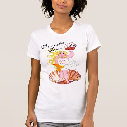"Domestic Diva" - Kus de Cook! T-shirt (Voorkant)