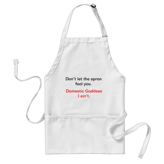 Domestic Goddess apron Standaard Schort (Voorkant)