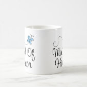 Domestique bleue de mariage de papillon de tasse (Centre)