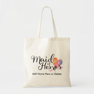 Domestique de coeur d'aquarelle de sac fourre-tout