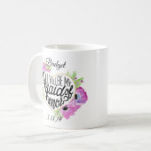 Domestique florale de coeur de tasse de (Devant gauche)