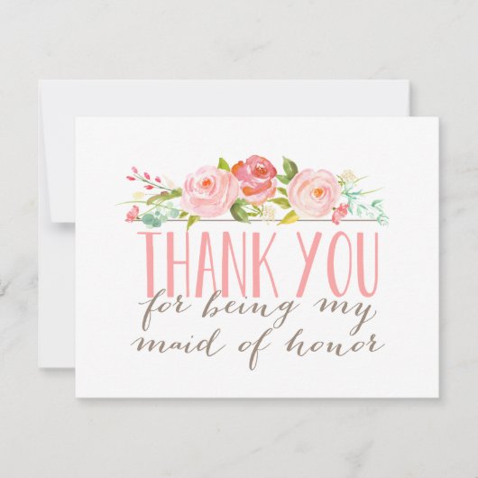 Domestique florale de Merci d'honneur (Devant)