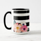Domestique rayée florale de tasse d'honneur (Gauche)