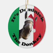 domineer de ezel keramisch ornament (Links)