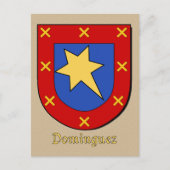 Dominguez Ancestral Heraldic Shield Briefkaart (Voorkant)
