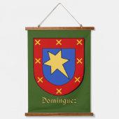 Dominguez Ancestral Heraldic Shield Hangend Wandkleed (Voorkant)