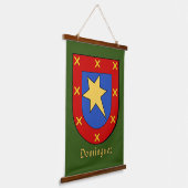 Dominguez Ancestral Heraldic Shield Hangend Wandkleed (Gebogen)