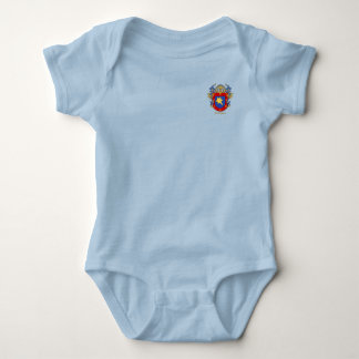 Dominguez Historisch schild met Helm en Mantle Romper