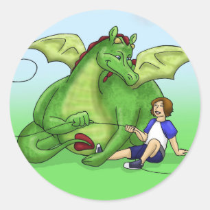 Dominic en Jason Ronde Sticker