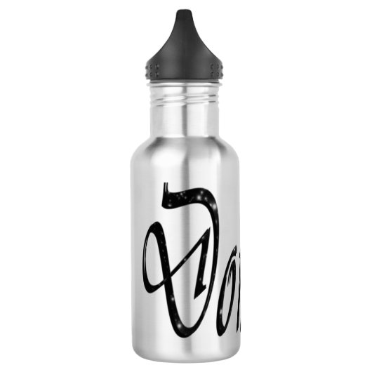 Dominic, Nom Logo, Bouteille d'eau réutilisable (Gauche)