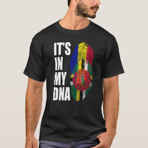Dominica en Andorra mengen het erfgoed van de DNA- T-shirt
