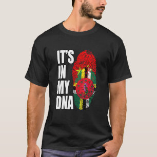 Dominica en Chinees DNA-vlaggenstaaterfgoed T-shirt