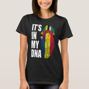 Dominica En Tsjadische Mix Dna Vlag Erfgoed T-shirt