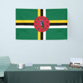 Dominica flag Banner (Beurs)
