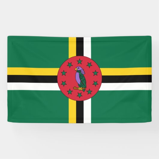 Dominica flag Banner (Horizontaal)