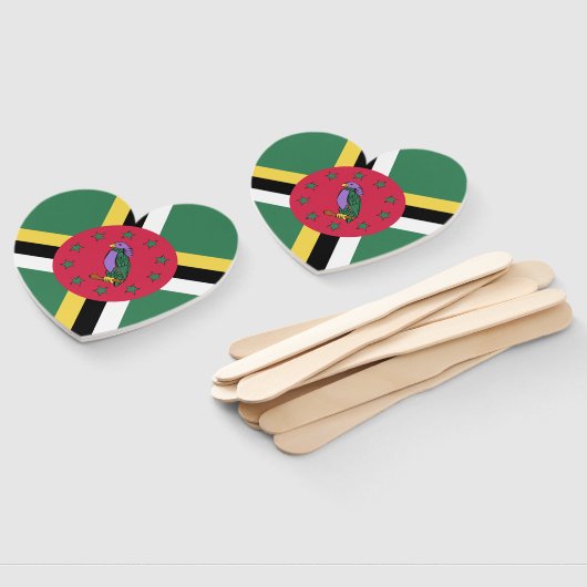 Dominica Flag Emblem Handwaaier (Niet-gemonteerd)