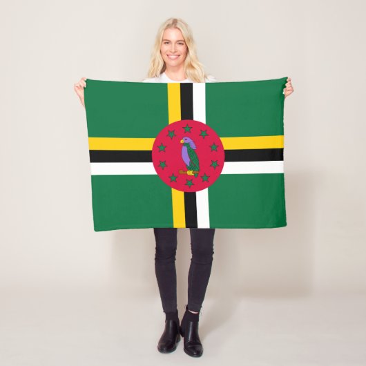 Dominica Flag Fleece Deken (In situ)