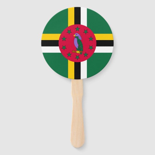 Dominica Flag Handwaaier (Voorkant)