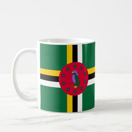 Dominica Flag Keramische Mok (Links)