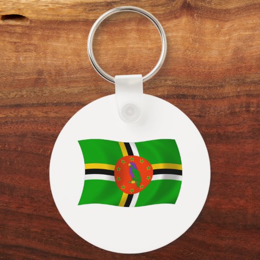 Dominica Flag Keychain (Voorkant)