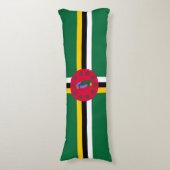 Dominica Flag Lichaamskussen (Voorkant Verticaal)
