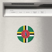 Dominica Flag Magnet Magneet (Insitu (Vaatwasser))