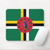 Dominica Flag Muismat (Met muis)