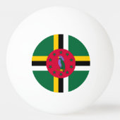 Dominica Flag Pingpongballen (Achterkant)